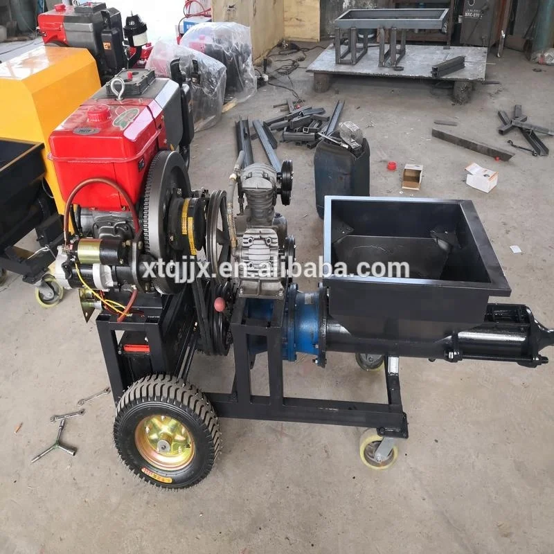 high quality diesel cement mortar spraying machine multifunctional spraying machine indoor and outdoor wall spraying