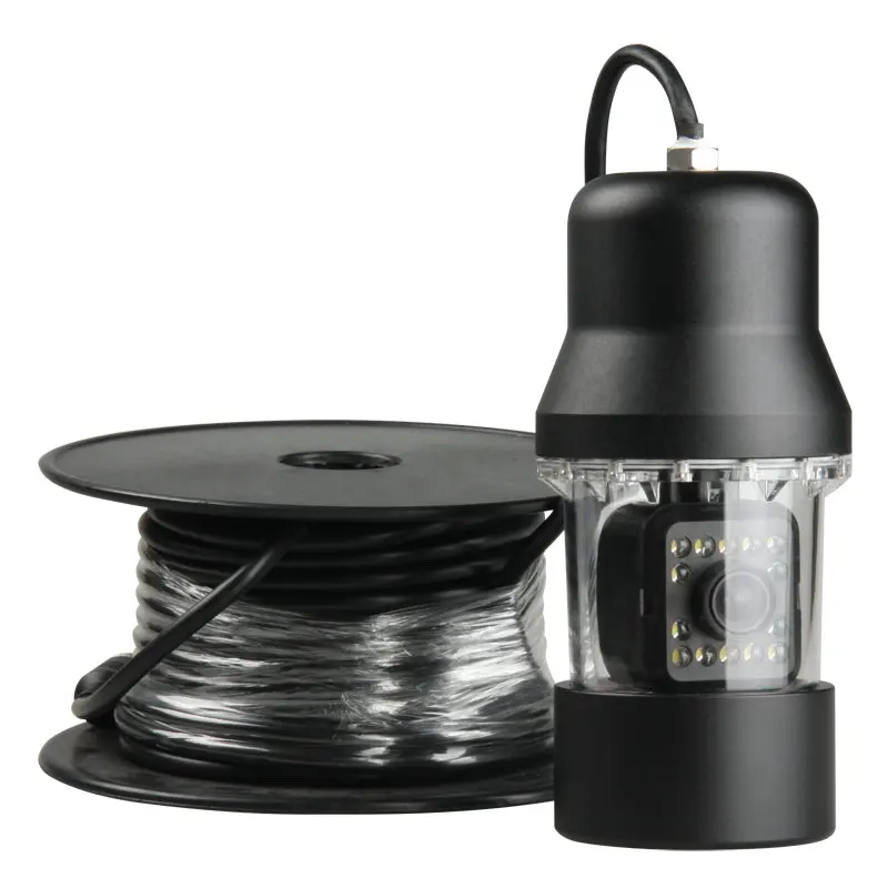 20m Cable 360 Degree Rotating Camera 7 inch Color Monitor HD Fish Finder Underwater Fishing Camera With DVR Function