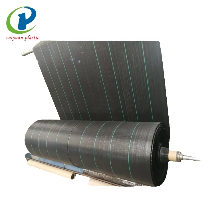 black plastic ground cover weed control mat barrier for greenhouse