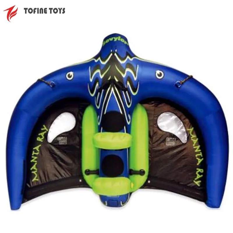 towable inflatable flying manta ray for water sports game