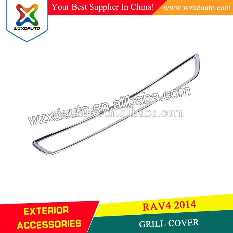 2014 передняя гриль rav4 акрилонитрилбутадиенстирол хромированные аксессуары автомобиля решетка крышки автомобильные аксессуары
