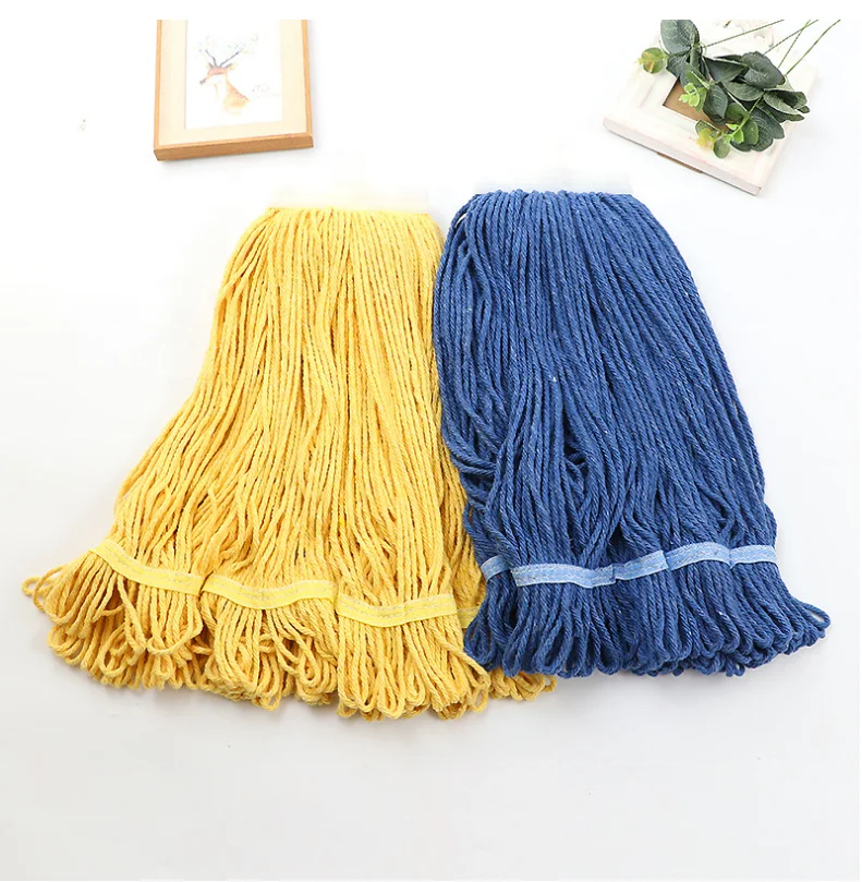 
Ne16s/4 Recycled ply mop yarn 50% cotton 50% polyester many strands of yarn 