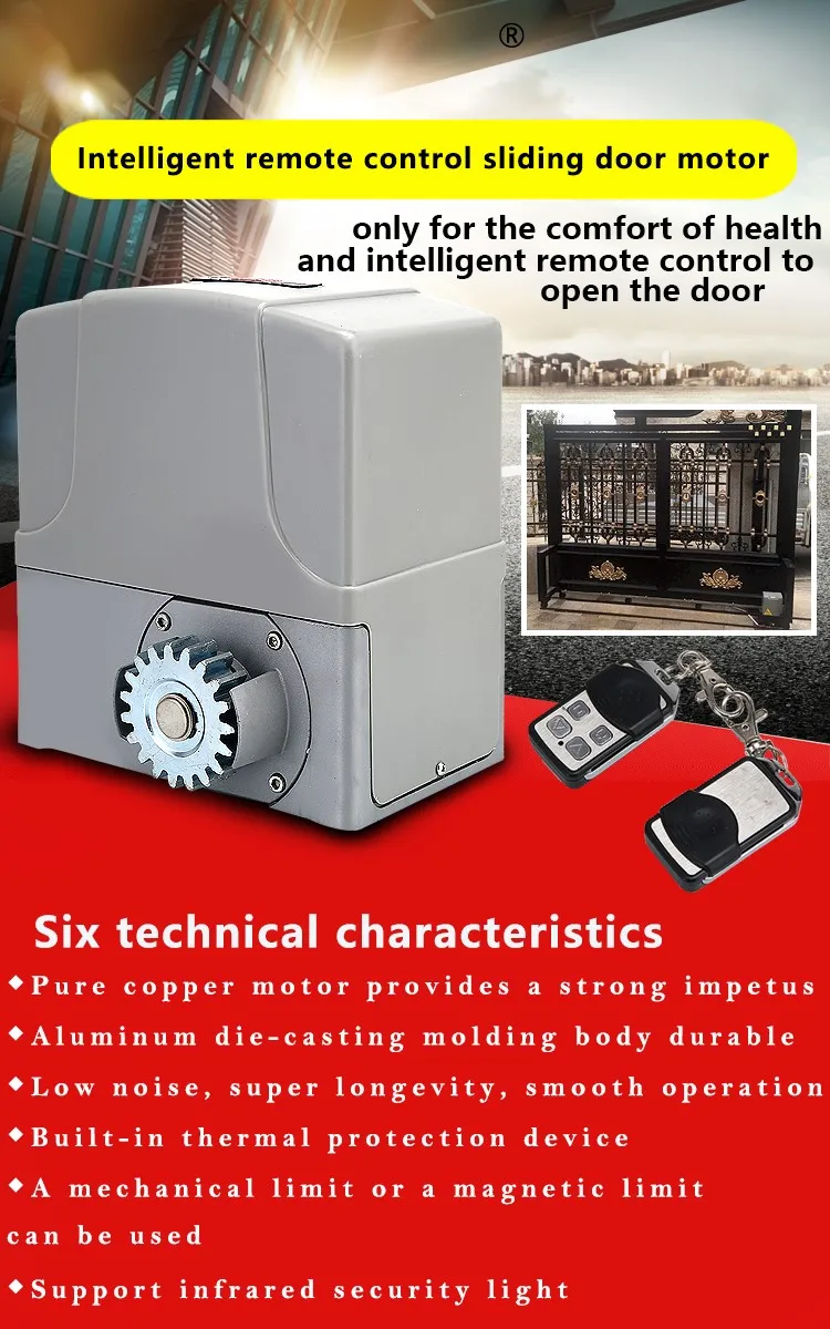 long range wifi electric garage door motor 600kg