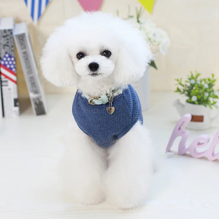 Factory Cheap China Wholesale Clothing 100% Cotton Sleeveless Garment Dog Clothes China Online Selling