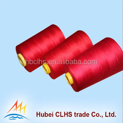 
low price 40s/2 yarn spun 100% polyester thread for sewing clothes shoes bags hats 