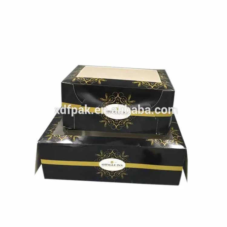 Оптовая черно-белой печати cake box с