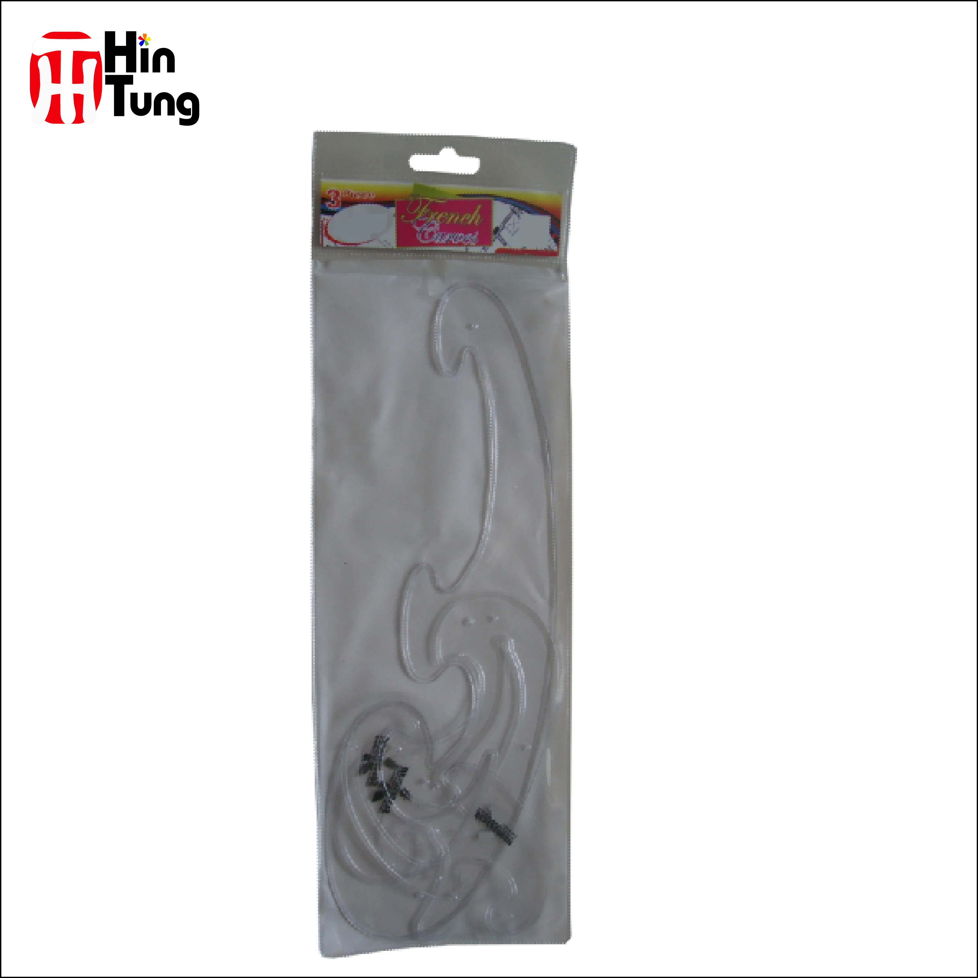 
single pack plastic French Curves Ruler Set 