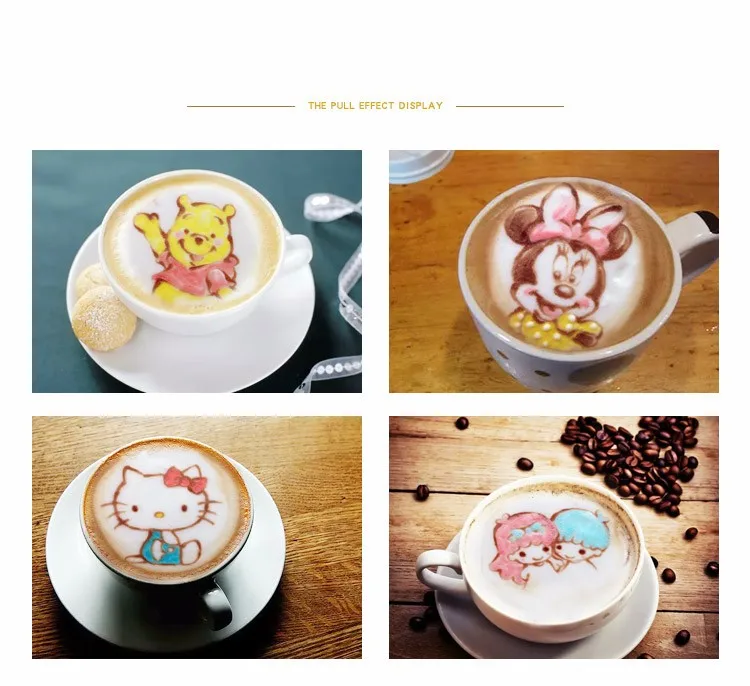 1 Cup Coffee Printer, Selfie Coffee Printer with USB Contact Edible Food Printer