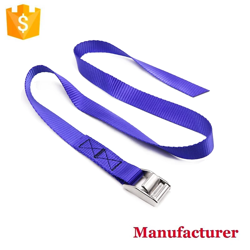 25mm heavy duty stainless steel cam buckle polyester cargo lashing tie down strap buckle