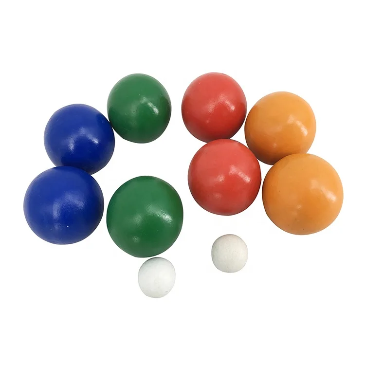 Wholesale Custom Boccia Game Metal Bocce Ball Petanque Boules Set