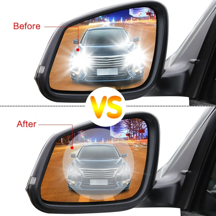 
New Water Proof Clear Plastic PET Car Mirrors Anti Fog Rear View Mirror Rain Proof Plastic Protector PET Film 