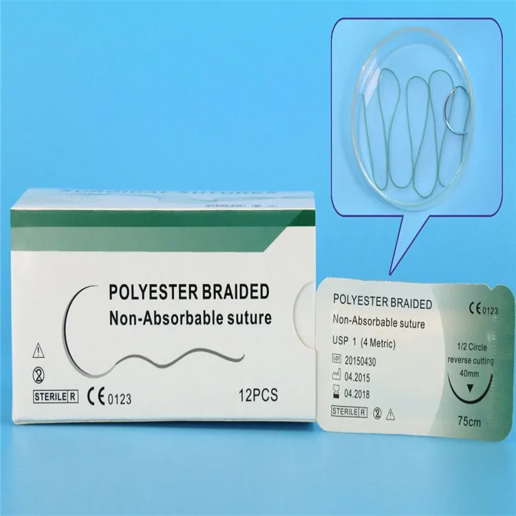 disposable non-absorbable sterile Nylon monofilament surgical suture/sutures