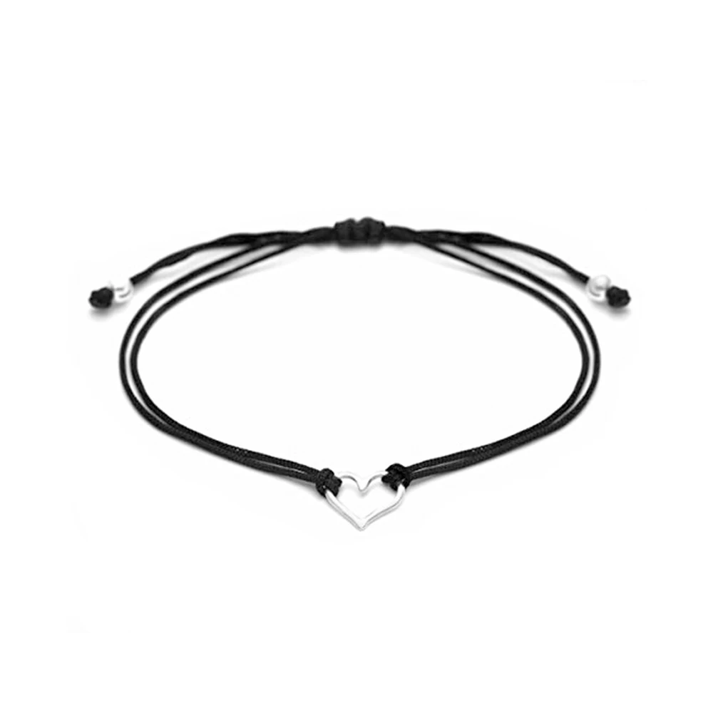 Wholesale Handmade DIY Simple Jewelry Custom Adjustable Lucky Cotton Nylon Thread Woven Cord String Rope Friendship Bracelet