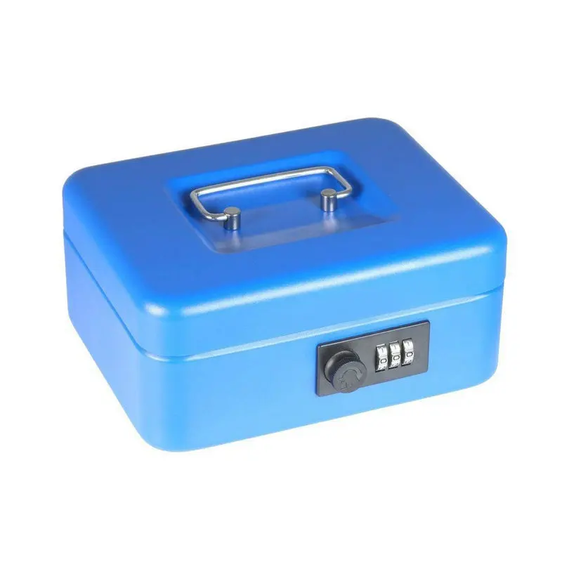 High profit margin products Medium Cash Box with Money Tray Small Safe Lock Box with Key