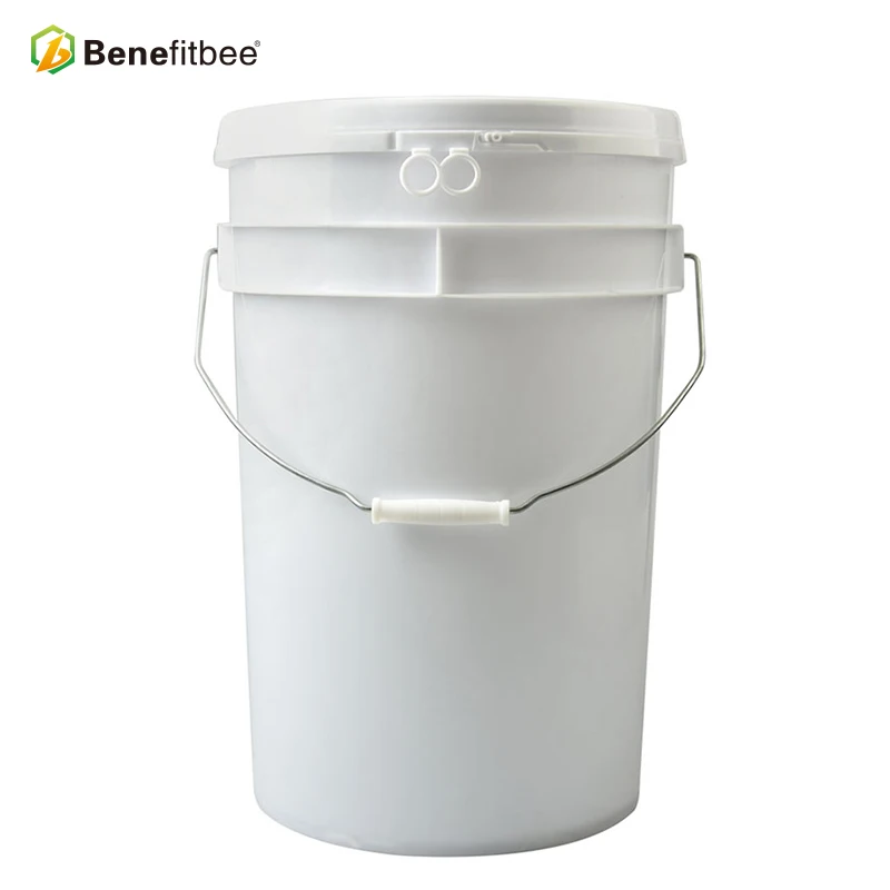 High quality Plastic White Honey Busket/Pail With Honey Gate