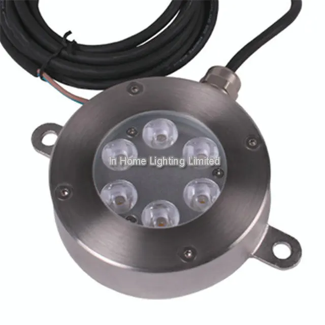embedded 316ss 18W rgb ip68 water proof projection lamp underwater pool light for swimming pool