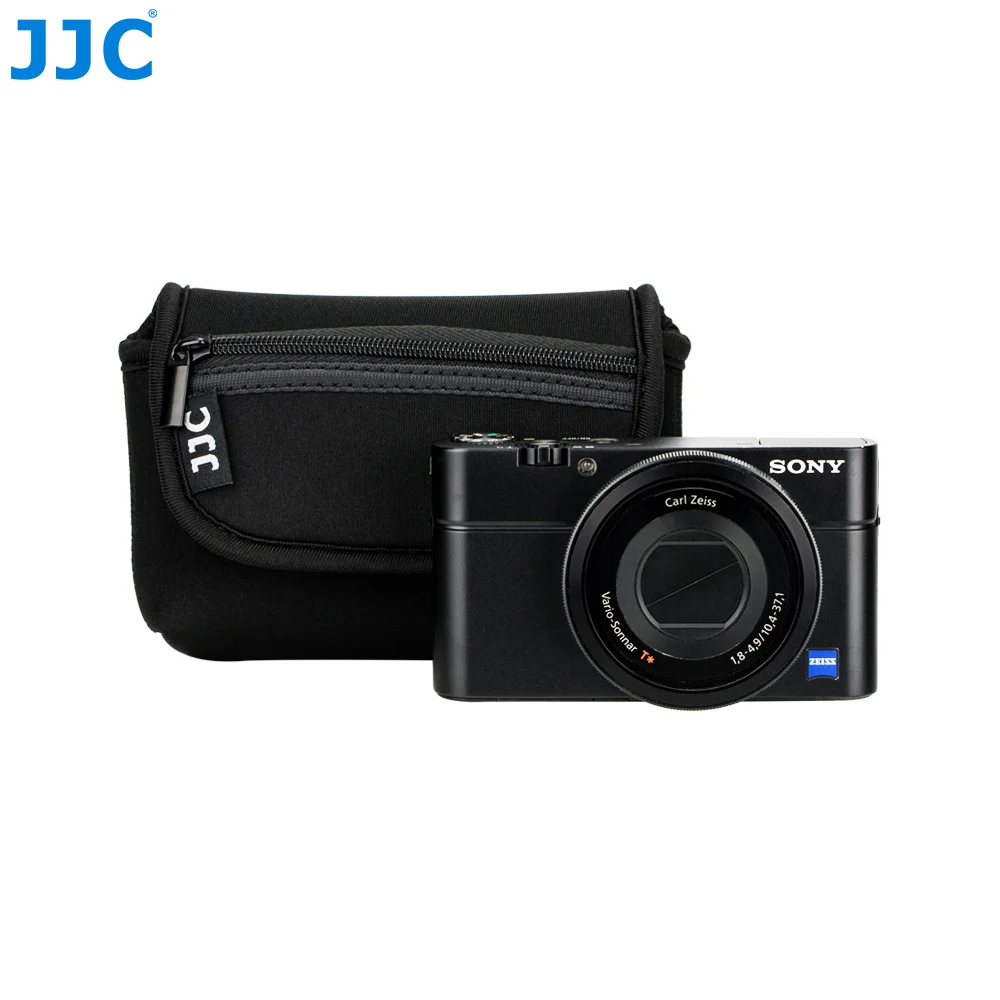 JJC Custom Logo Neoprene Camera Pouch For Ricoh GR/GR II/GR III, Fujifilm XF10, Panasonic TS30 etc