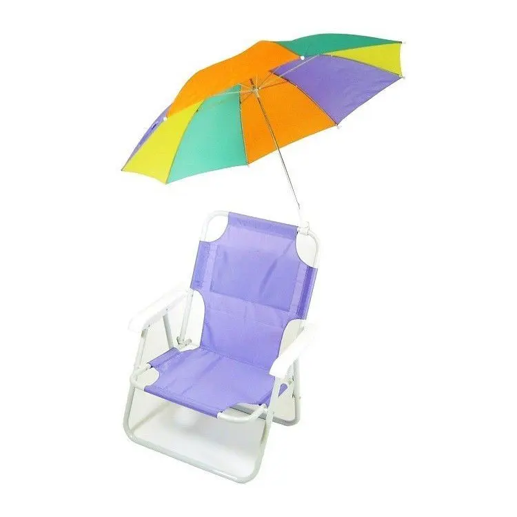 kis brazilian blue beach chair with sun umbrella canopy roof