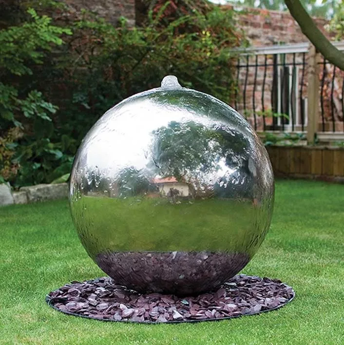 Pond water fountain ball water fountain stainless steel garden fountain decoration water flowing ball SEG1244