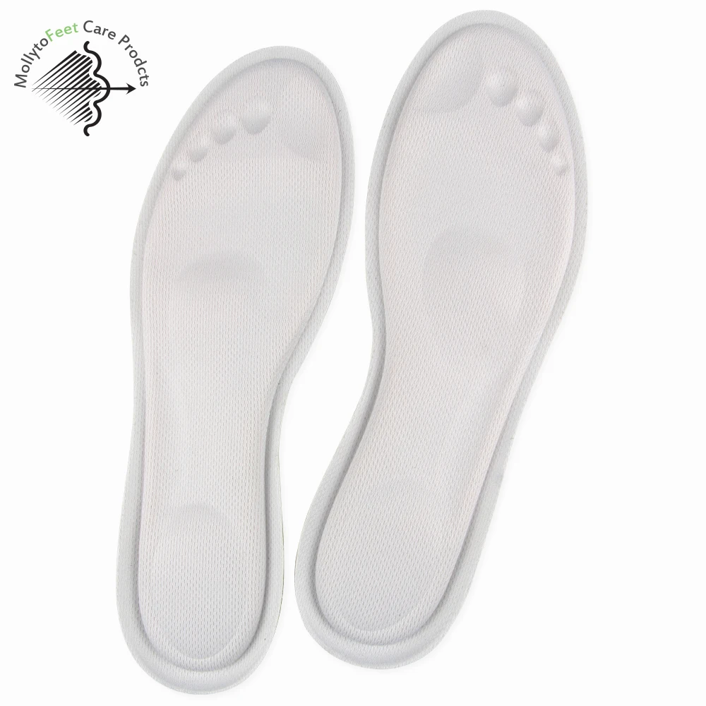 
New special style soft comfortable mesh fabric memory foam support sports foam insole 