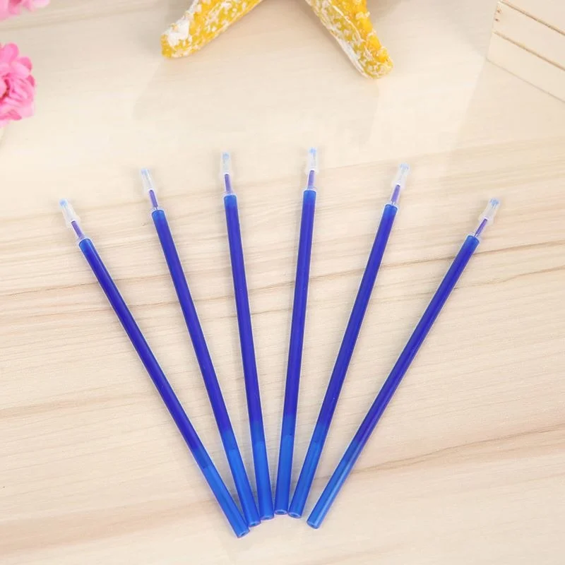 New coming creative non-toxic blue/black available 0.5mm/0.6mm erasable pen refill