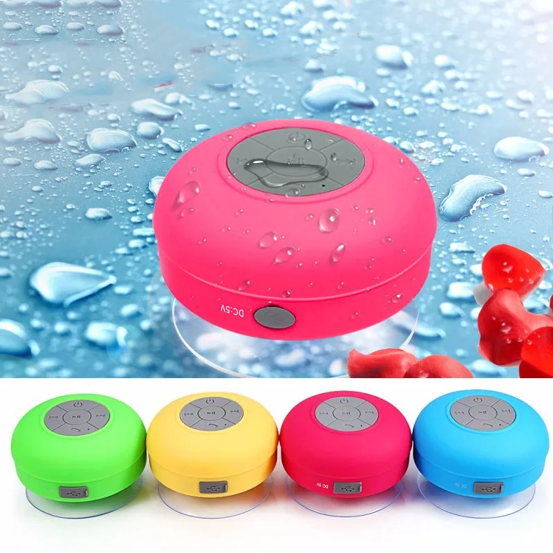 Mini Speaker Portable Waterproof Wireless Handsfree Speakers, For Showers, Bathroom, Pool, Car, Beach & Outdo