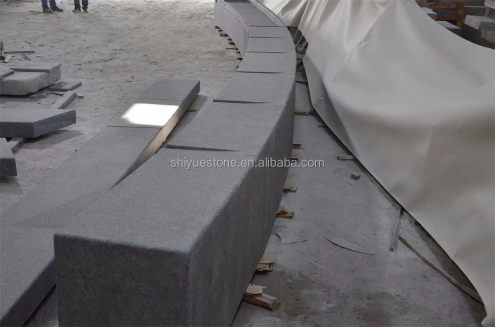 
Chinese G654 Flamed Granite Kerbstones For Park/Garden Decoration 