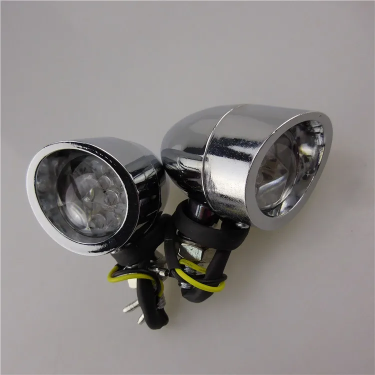 Motorcycle LED Turn Signal Lights Blinker Front Rear Lights for Motorbike eBike Dirt Street Bike