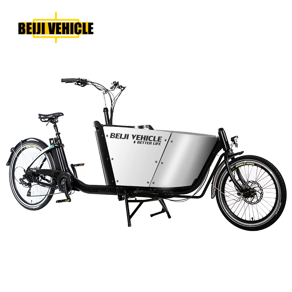 CE shopping Danish bakfiets electric 2 wheel heavy duty bicycle cargo bike for cargo use
