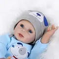 22 55cm Silicone Reborn Baby Doll Soft Lifelike Simulation Newborn Dolls Pecifiers Accessories For Kid Brinquedos
