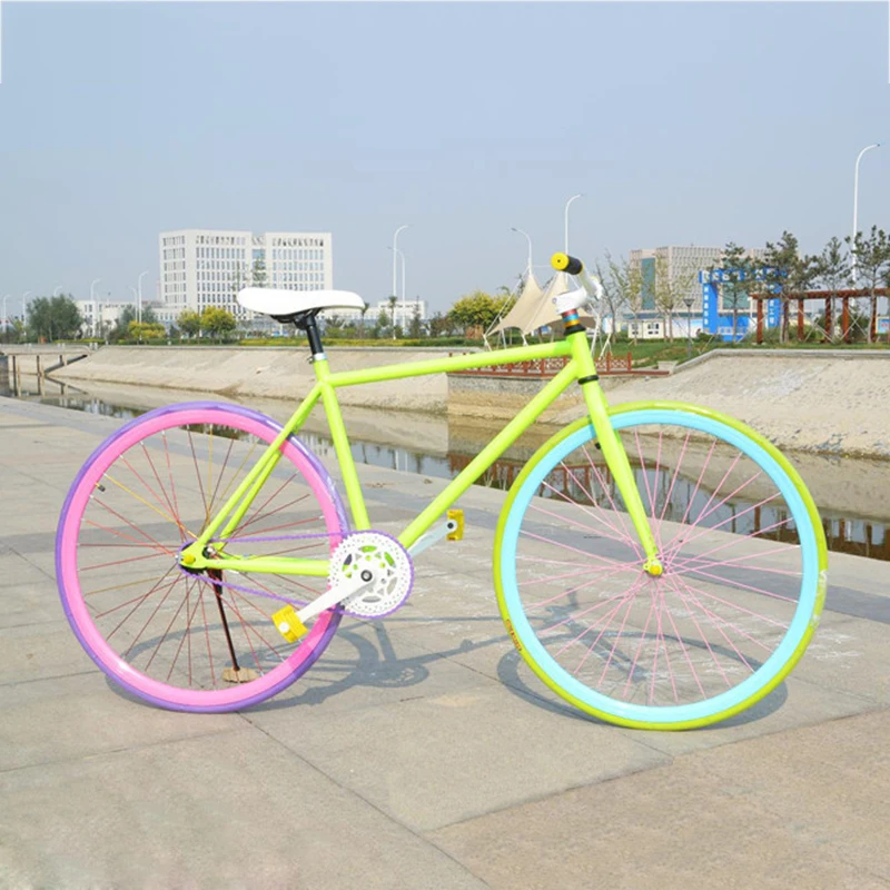 Заводская поставка, Высокоуглеродистая сталь, Односкоростной фиксированный велосипед