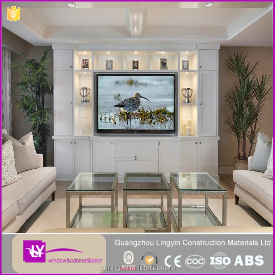 Fashion PVC TV Cabinet Living room TV Stand Cabinet TV Bench Furniture Design Produce In Foshan