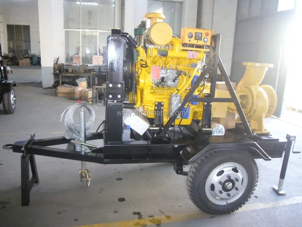 8 inch water pump with trailerfor sale