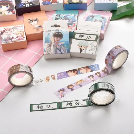 
Anime surrounding box tape work cell killing angel hand stationery tape cartoon stickers, cartoon and paper pn6476 