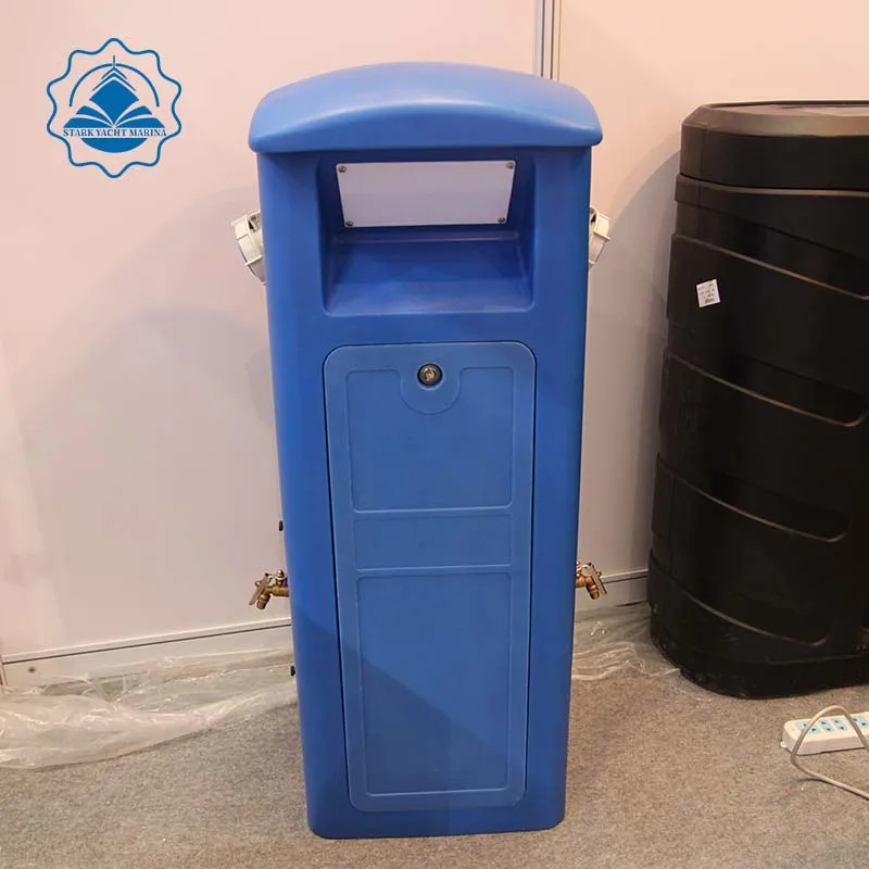 Marina plastic water power pedestal and power service bollard for good sale