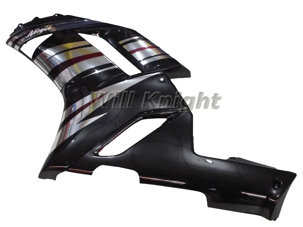 Fairing Kit For Kawasaki Ninja 636 ZX6R ZX-6R 07 08 ABS Plastic Motorcycle bodywork kit Black Silver