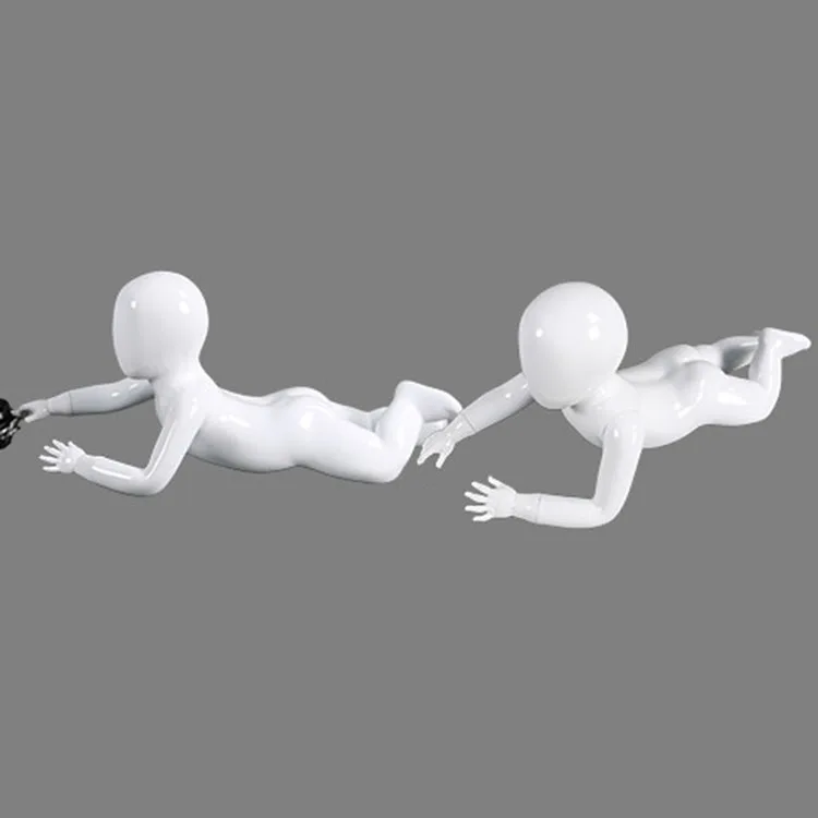 XINJI fashionable bright white sports kids model full body fiberglass baby mannequins hot sell