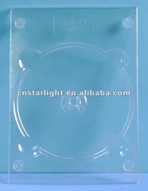5mm single smooth clear DVD Digi tray