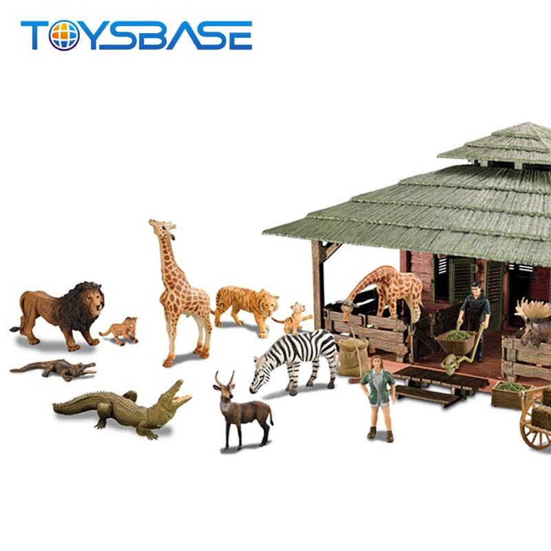 Mini Educational Kids Models Plastic Toy Wild Animal Set