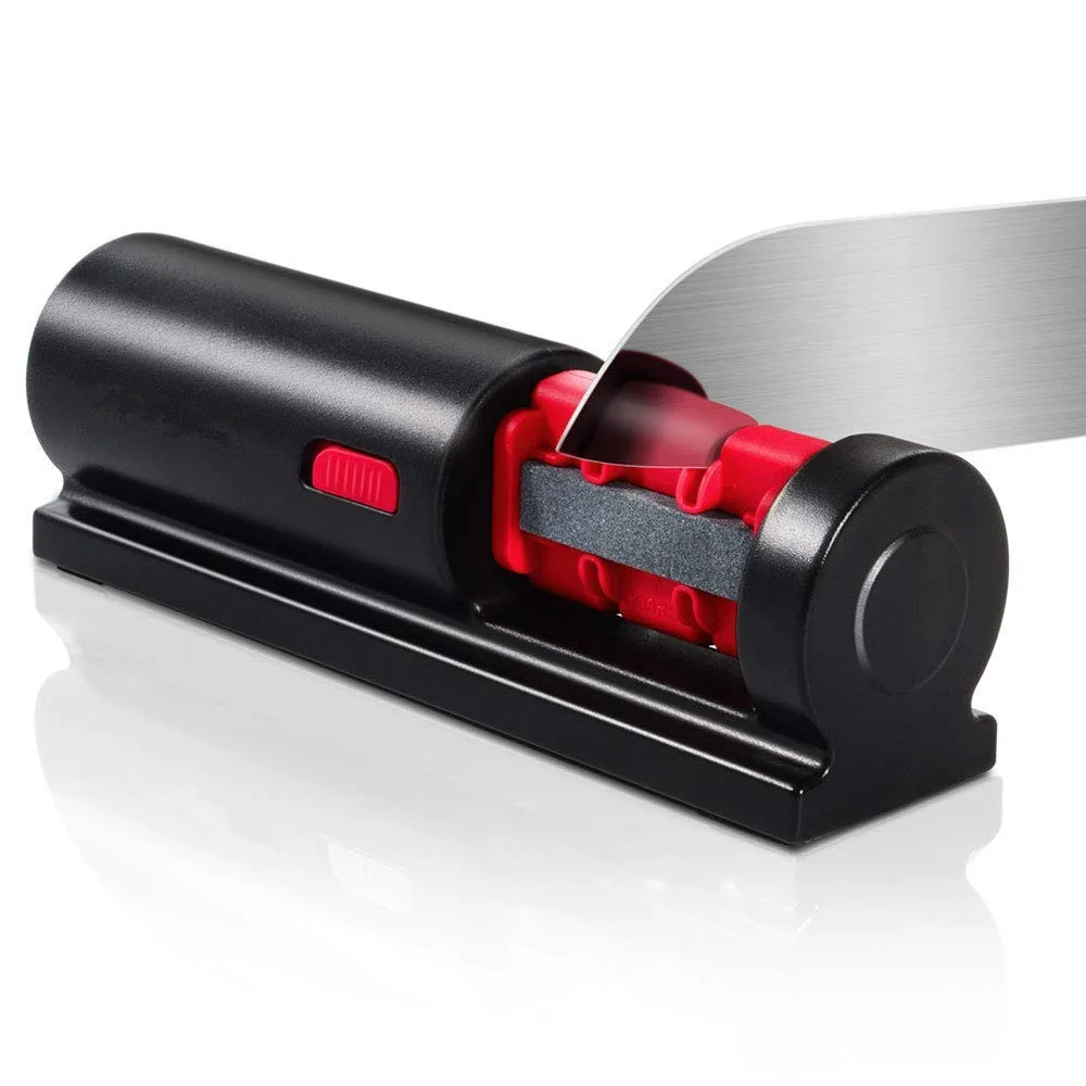 kitchen accessories plastic knife sharpener with 4 stones seen on tv