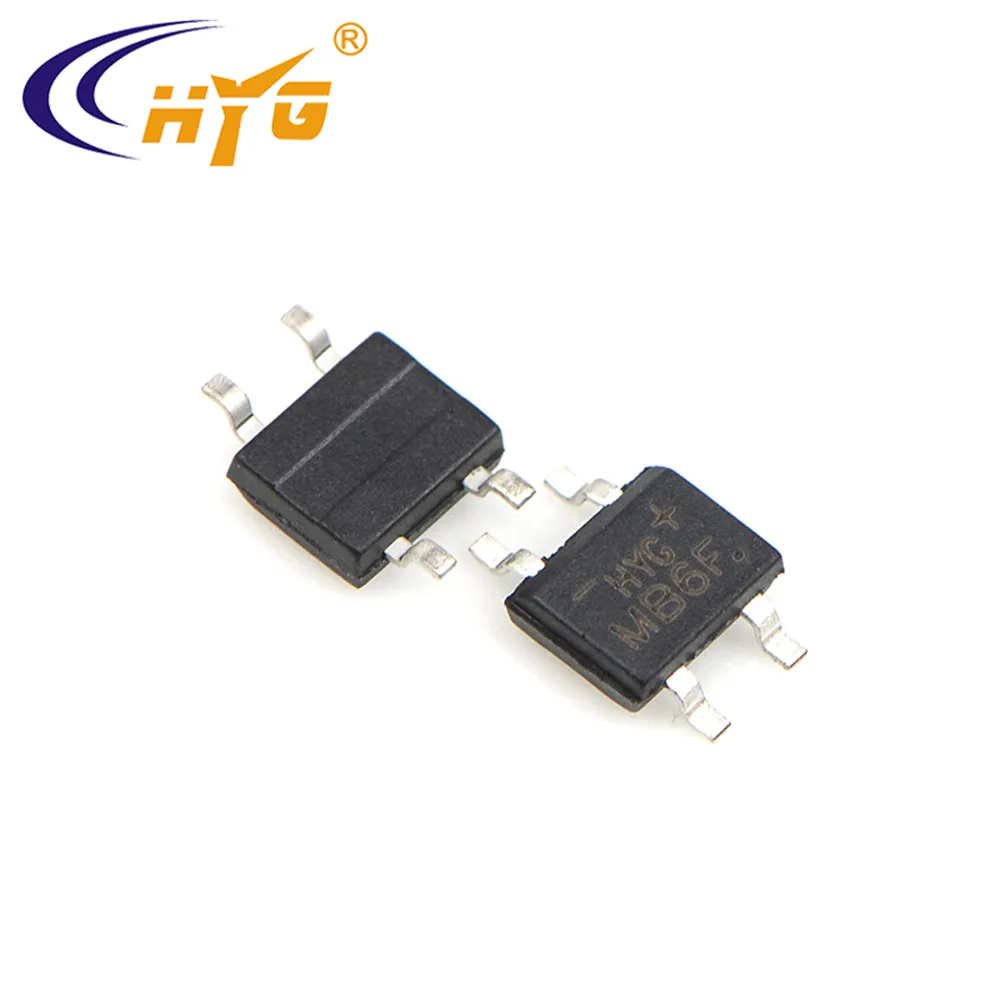 MB6F Выпрямительный мост диод SMD Поверхностный выпрямительный диод mb6f выпрямительный мост сваи 0.8A / 600V SOP-4 пакет
