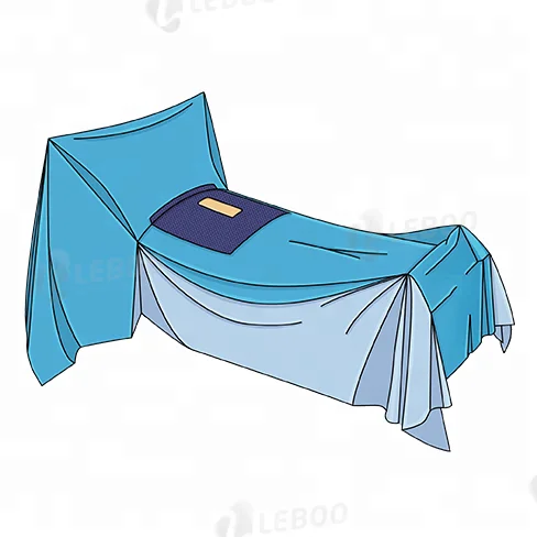 CE ISO Disposable non woven laparotomy drape EO sterile surgical  laparotomy drape