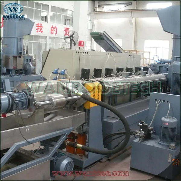 Pp / pe обрывки гранулирования машина, воды кольцо, двухсекционная