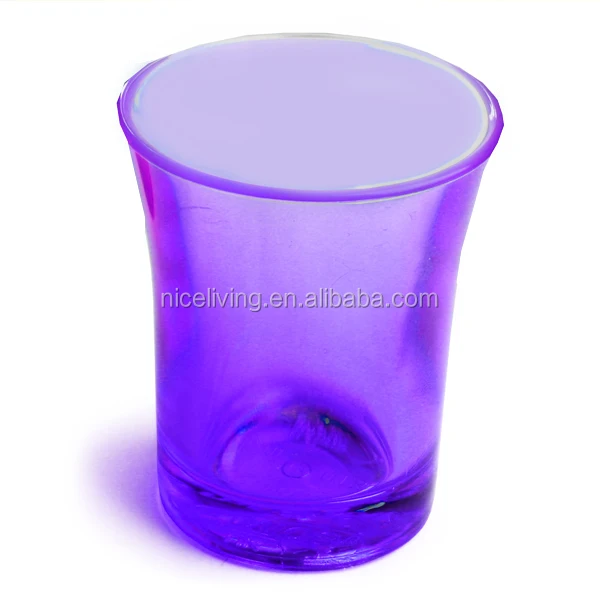 Purple Polystyrene Shot Glasses CE 0.9oz / 25ml