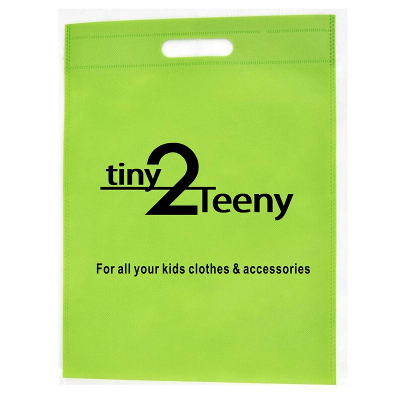 Promotional Cheap Custom Logo Print Eco Friendly Die Cut Shopping Non-Woven Bags D Cut non woven bag