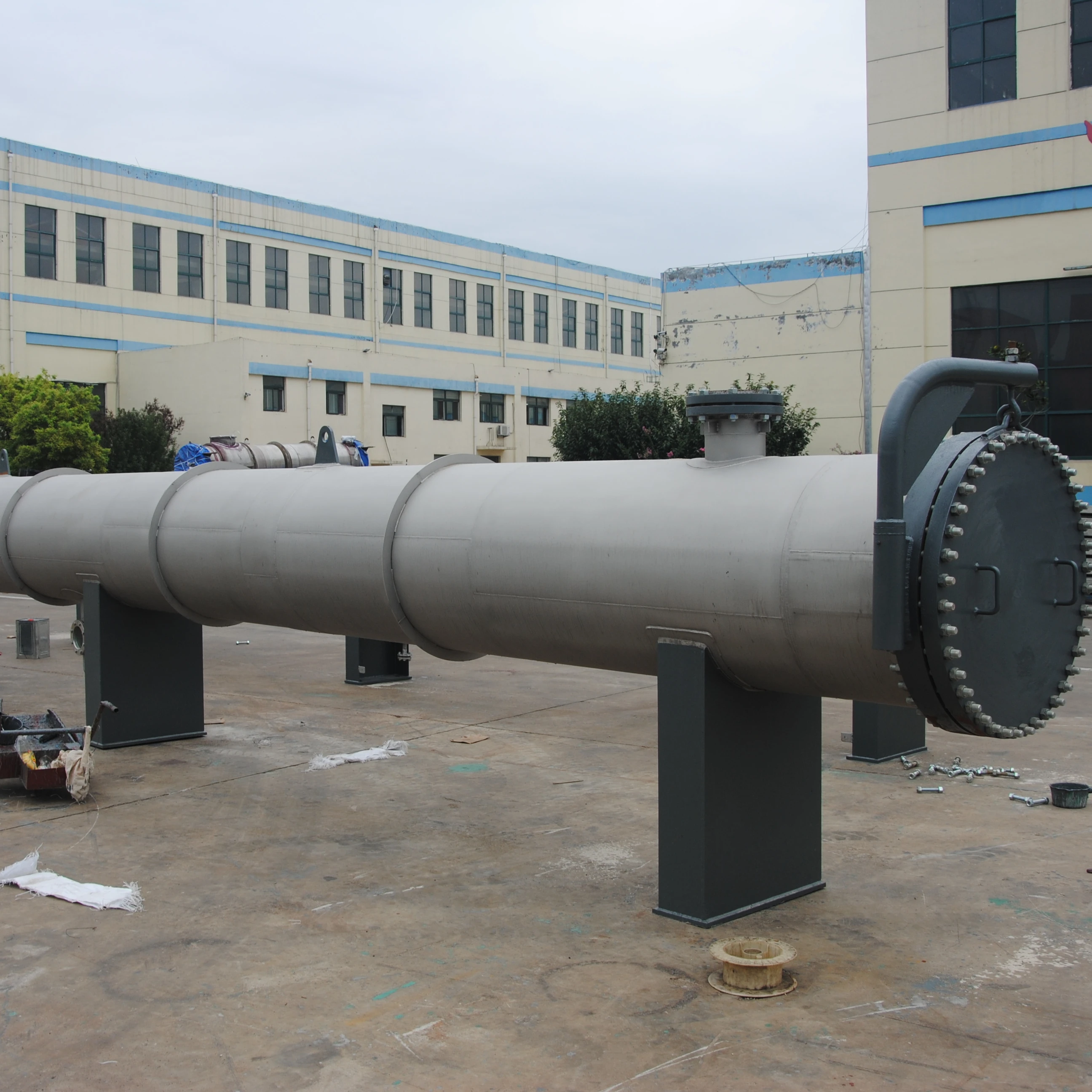 Spiral plate heat exchanger alcohol/ethanol equipment good quality