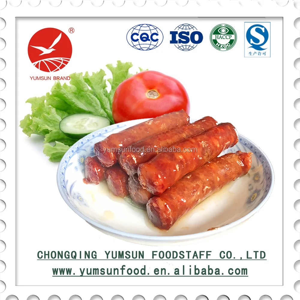
Копченый консервы колбасы высококачественные китайские продукты 