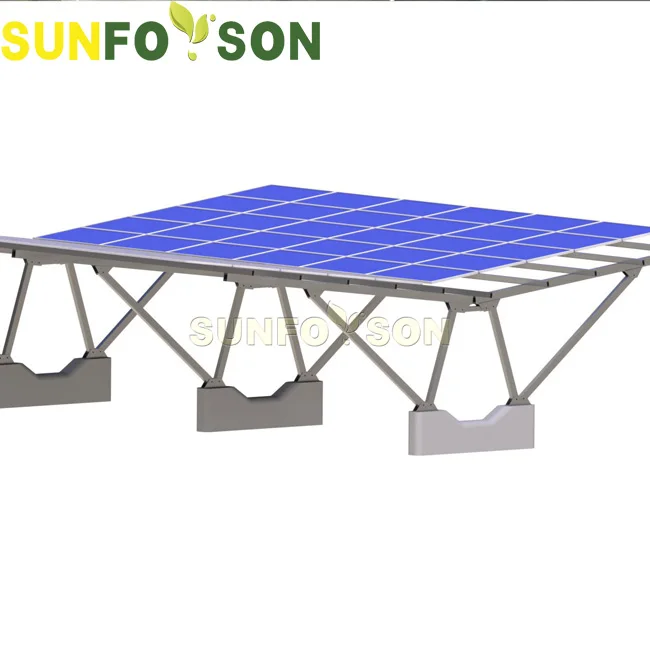 Sunforson standard double row carport solar mounting vertical panel installation mounting rack
