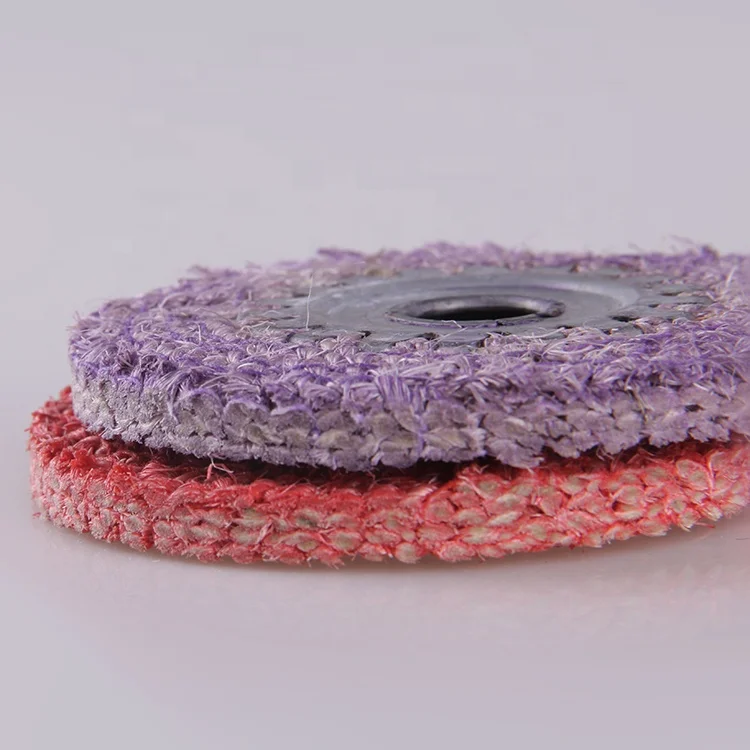 
customized size non woven oil sisal polishing wheel buffing pad 