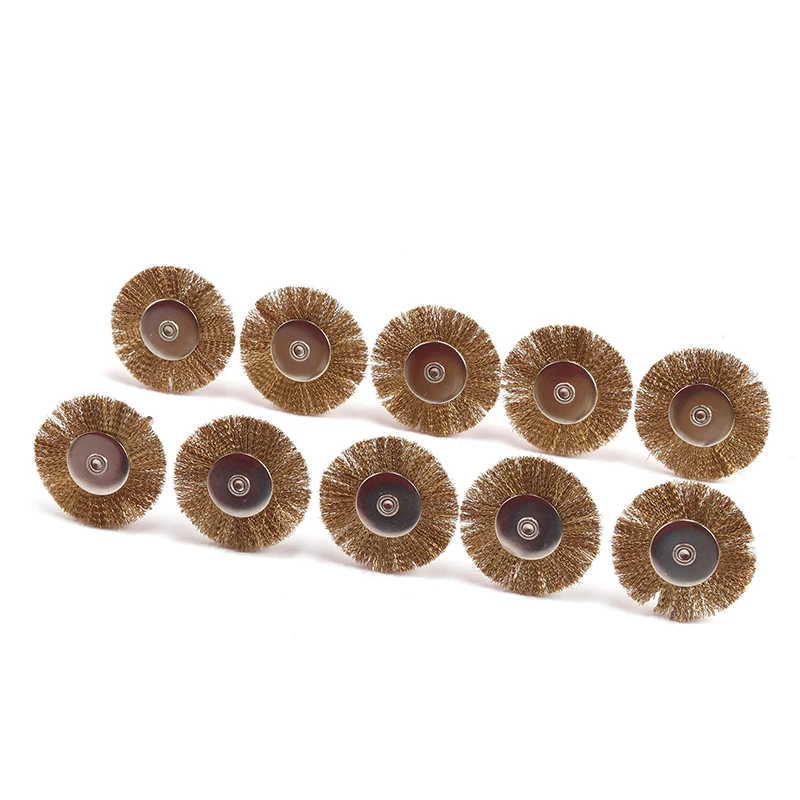 Mini Wire Brass Brush for Wheel Dremel Rotary Tool Grinder Polishing